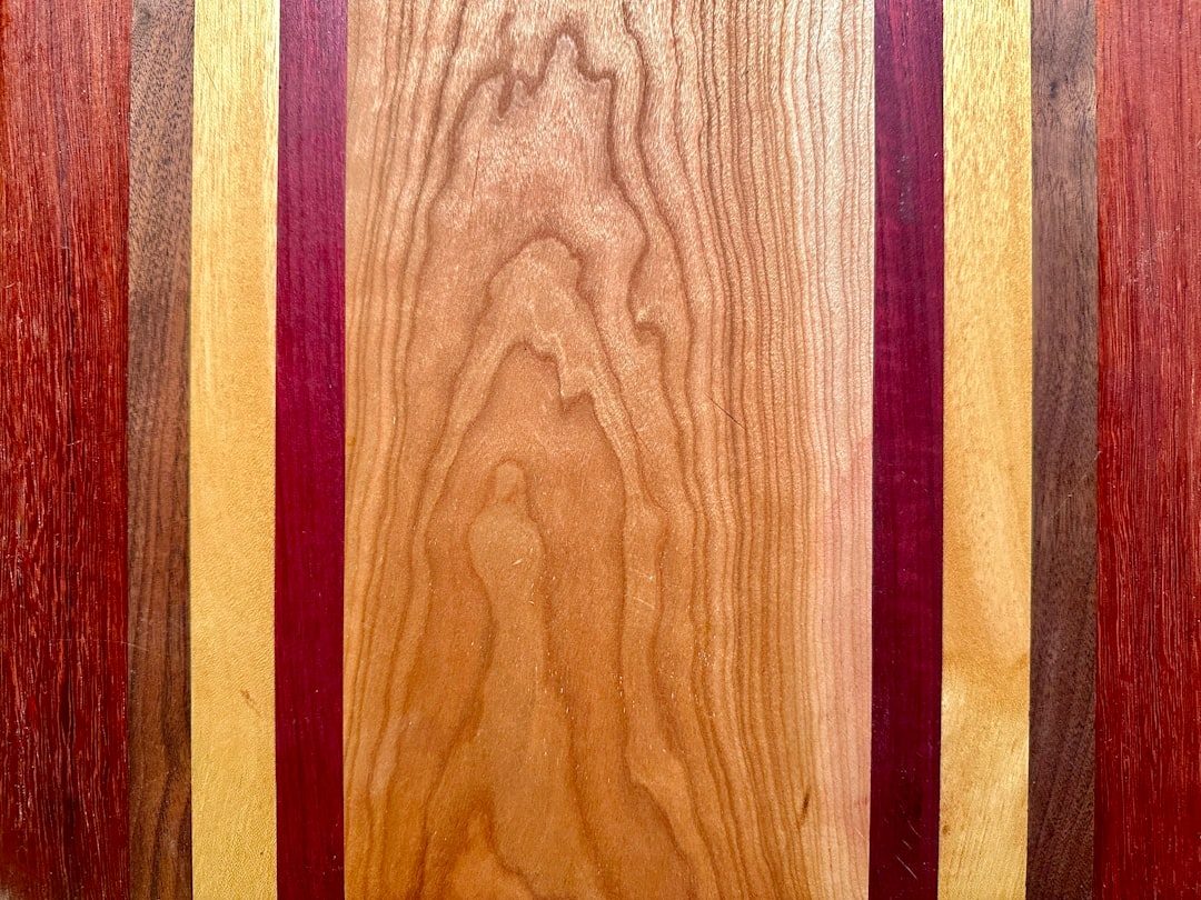 A Striped Maple and Walnut Cutting Board