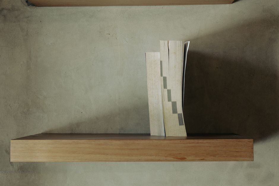A Floating Shelf on a Hidden Cleat